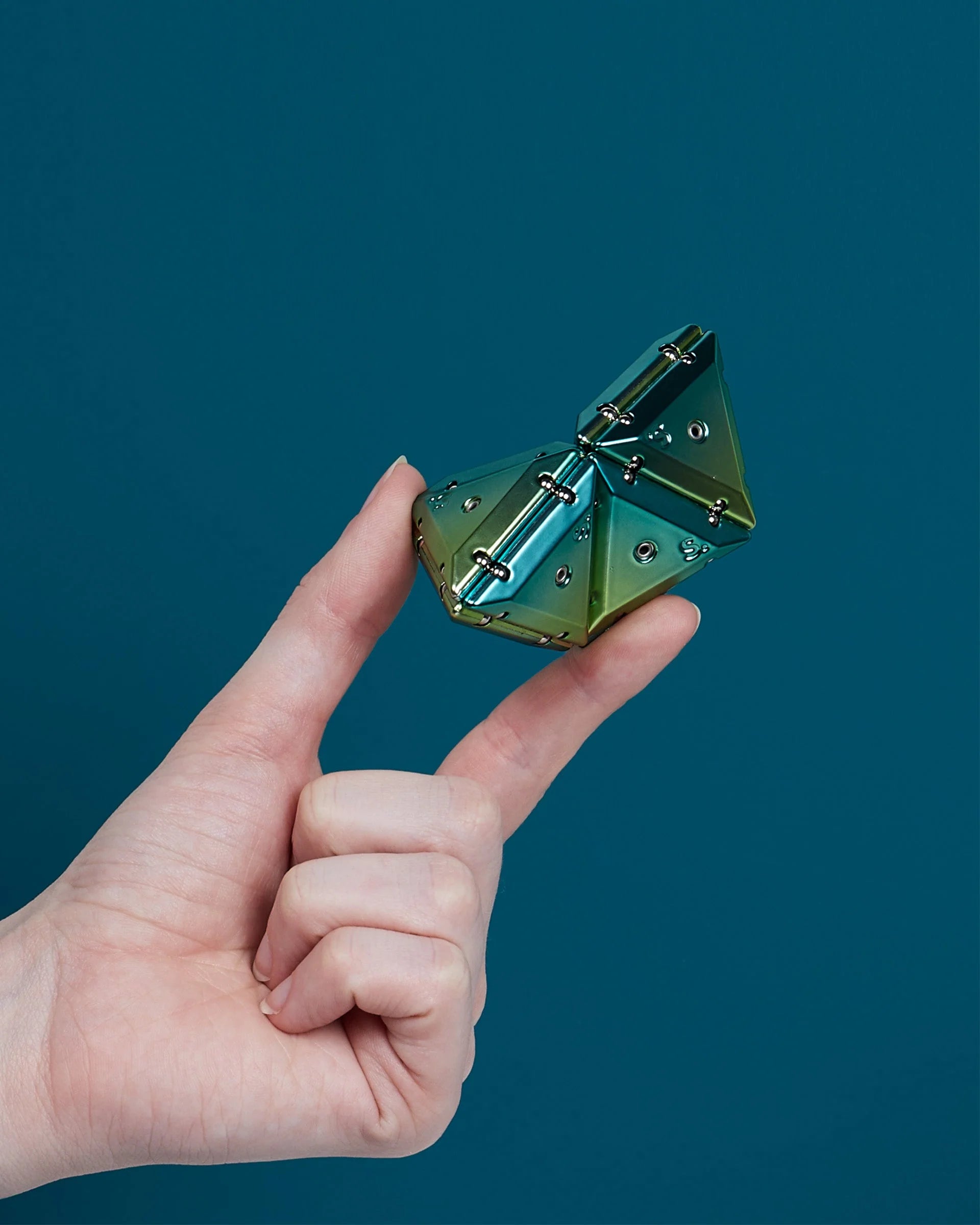 Chrome Pyramid Geode